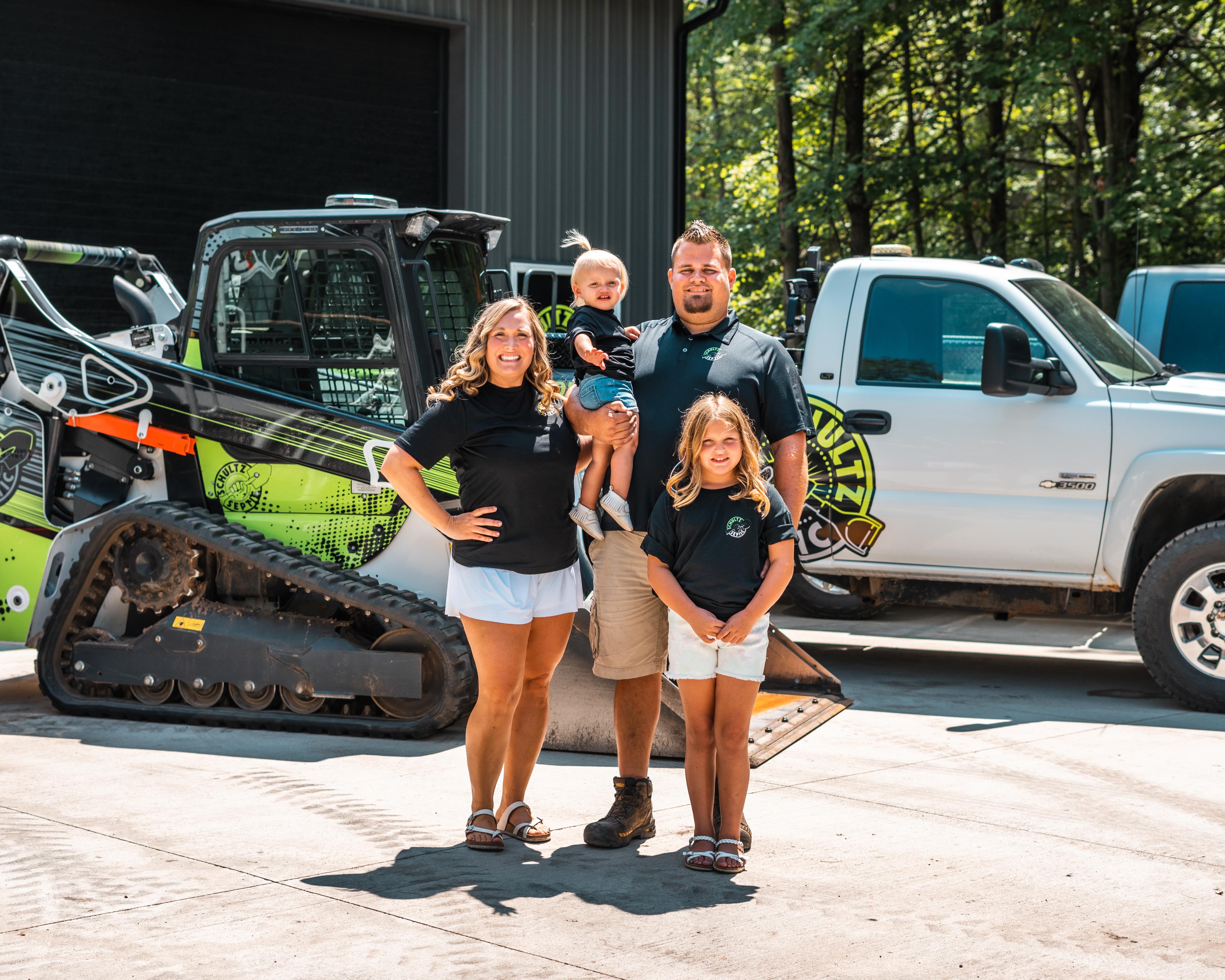 Schultz Septic family and team - Three generations serving Muskegon County