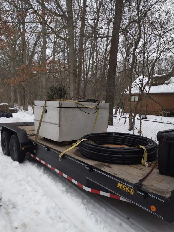 Septic tank ready for installation